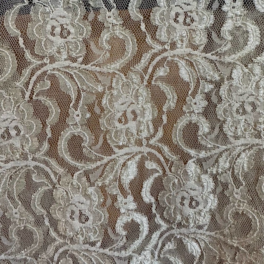 EUC, Studio Y Women’s Size Medium Gold Lace Cardigan - Picture 6 of 7